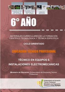 Materiales Curriculares Técnico Electromecánico 6° Año