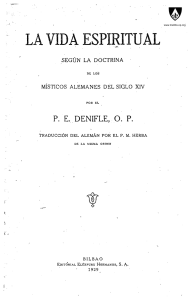 La Vida Espiritual: Místicos Alemanes del Siglo XIV