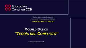 Teoría del Conflicto: Formación de Conciliadores en Derecho