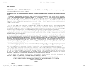 NOM-028-STPS-2012: Seguridad en Procesos Químicos Peligrosos