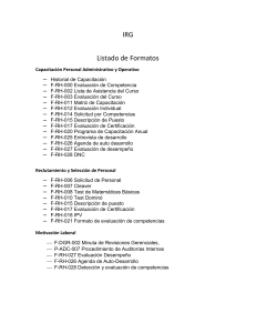 Formatos RH IRG