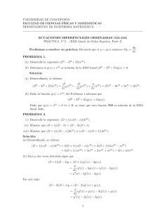 Práctica EDO Lineales Orden Superior - Universidad Concepción