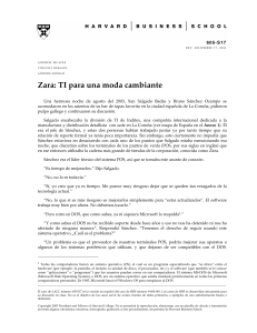 Caso Zara: TI para una moda cambiante