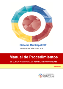 Procedimientos DIF Clínica Psicológica