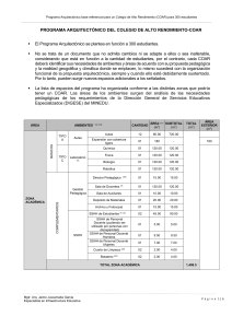 Programa Arquitectónico COAR: Diseño para Colegio de Alto Rendimiento