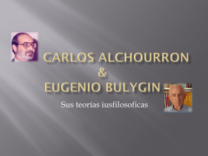 Teorías Iusfilosóficas de Alchourrón y Bulygin