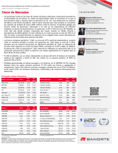 Cierre de Mercados