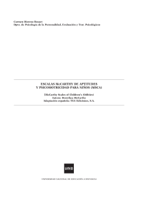 Escalas McCarthy: Guía de Aptitudes y Psicomotricidad Infantil