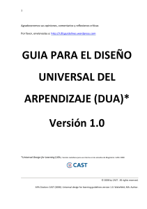 Guia para el Diseño Universal del Aprendizaje DUA