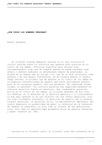 ¿Son todos los hombres personas? Ensayo filosófico de Spaemann