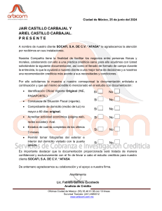 CARTA PRESENTACIÓN ARBICOM CLIENTE