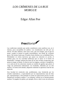 Los crímenes de la Rue Morgue - Edgar Allan Poe