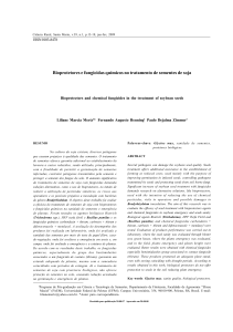 Bioprotectores y fungicidas químicos en el tratamiento de semillas de soja.