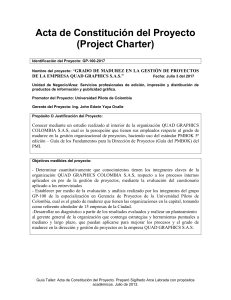 Acta de Constitución: Madurez en Gestión de Proyectos