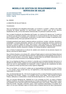 7. Modelo de Gestión de requerimientos e inconformidades ciudadanas para mejorar los servicios de salud a nivel nacional