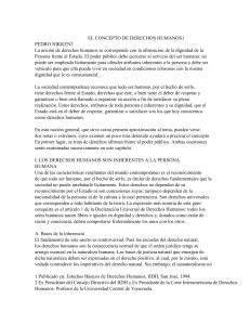 Derechos Humanos: Concepto e Inherencia a la Persona