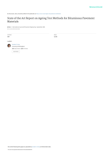 Ageing Test Methods for Bituminous Pavement Materials