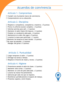 Acuerdos de Convivencia Escolar: Normas y Disciplina