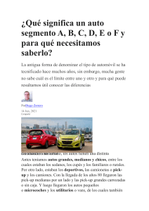 Qué significa un auto segmento