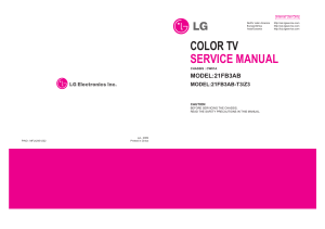 LG Color TV Service Manual - CW81A Chassis