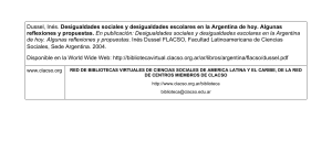 Ines Dussel - Desigualdades sociales y desigualdades escolares en la Argentina de hoy