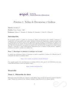 Práctica de Tablas de Frecuencia y Gráficos con R