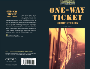 1 One Way Ticket Short Stories by J Basset-Oxford