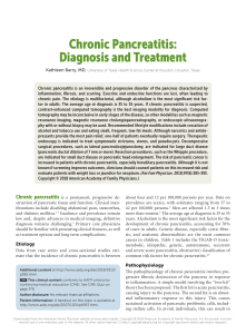 Chronic Pancreatitis dx y tx