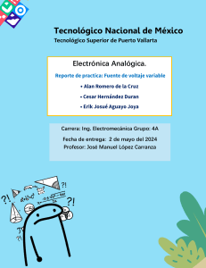 Reporte Practica Fuente Voltaje Variable