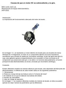 Motor de Lavadora, funcionamiento .pptm