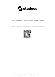 Caso Harvard: La Guerra de las Colas (Coke vs Pepsi)