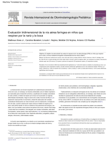 Vía Aérea Faríngea en Niños: Evaluación CBCT