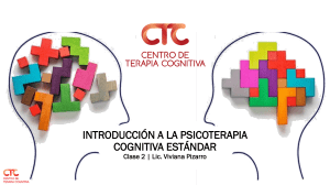 Psicoterapia Cognitiva: Distorsiones y Organización Cognitiva