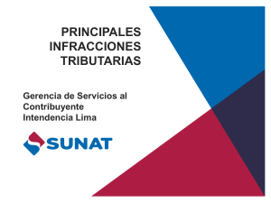 Principales Infracciones Tributarias