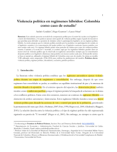 Violencia politica en regimenes hibridos