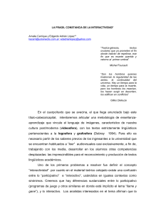 9. The fragile constancy of Interactivity - La frágil constancia de la interactividad