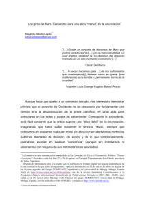 16. Marx's turns. Elements for a "minor" ethics of enunciation - 16. Los giros de Marx. Elementos para una ética "menor" de la enunciación