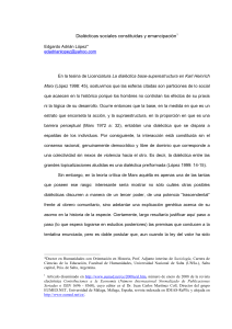 17. Constituted social dialectics and emancipation - 17. Dialécticas sociales constituidas y emancipación