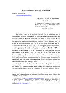 25. Approaches to causality in Marx - 25. Aproximaciones a la causalidad en Marx