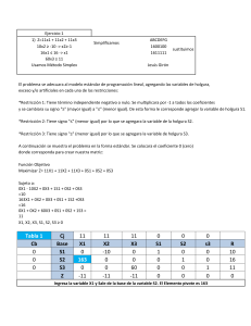 Ejercicio Simplex: Programación Lineal y Solución Ilimitada