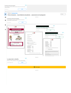 Primer Semestre .- Guía Didáctica Estudiante .- Laboratorio de Investigación