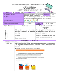 Plan Didáctico: Informática y Componentes de la Computadora