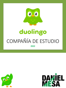 Cuaderno de Estudio Duolingo 2022