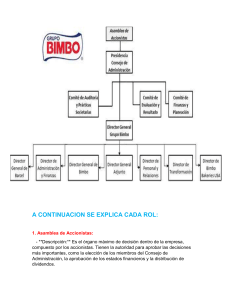 Organigrama y Roles de Grupo Bimbo