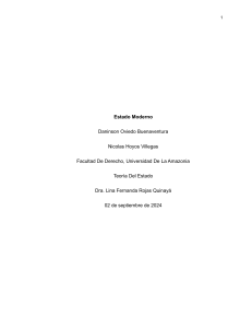 Estado Moderno: Teorías y Análisis Político