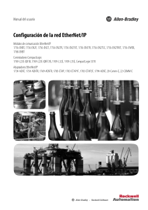 Manual del usuario: Configuración de red EtherNet/IP