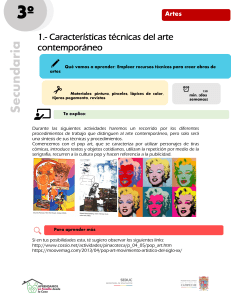 Artes 3º Secundaria: Guía de Arte Contemporáneo