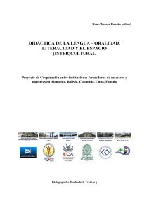 Didáctica de la Lengua: Oralidad, Literacidad e Interculturalidad