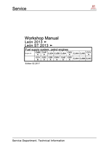 Fuel supply system, petrol engines_SEAT LEON MK3 2017