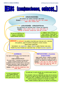 30   conoce la lengua   nexos  conjunciones enlaces